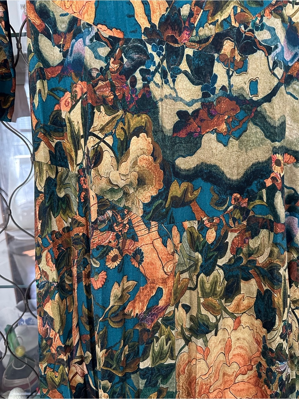 Green Floral Maxi Dress - Picture 2 of 3